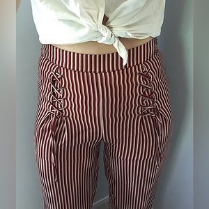 High Waist Wide Leg Pleated Pants